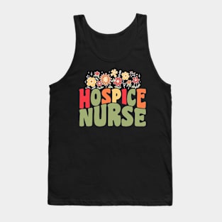 Hospice Nurse Floral Tank Top